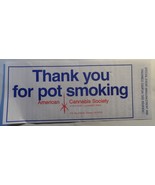 American Cannabis Society 2001 Windy City Hemp Fest Protest Rally Flyer ... - $8.95