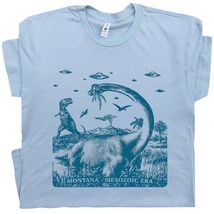 Montana Dinosaur Shirts Weird UFO Shirts Cool Dinosaur T Shirts for Men Women Vi - £15.72 GBP