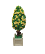Dept 56 Spring Yellow Flowered Topiary Trees Easter Snowbunnies Fairy Ga... - £21.26 GBP