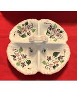 Vintage Blue Ridge China 4 Section Divided Bowl w Handle Very Violet Pat... - $564.31 MXN
