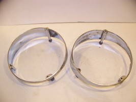 1964 Chrysler Imperial Lh Headlight Bases Pair Oem #2417627 Lebaron Crown - £55.60 GBP