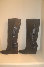 J Vincent Brown Pebble Knee High ROOSEVELT Boots 8M New No Box - $2,618.54 MXN