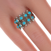 sz7 Vintage Bell Trading post double row snake eye ring - $114.35