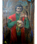 Hand Painted Acrylic Painting  "Sayat Nova".  Signed - €25,53 EUR