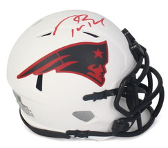 Tom Brady Autographed New England Patriots Lunar Eclipse Mini Helmet Fan... - £1,586.17 GBP