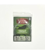 Scientific Anglers Trout Freshwater Tapered Leader (9’ / 3.7 lb / 6X) Pa... - £9.54 GBP