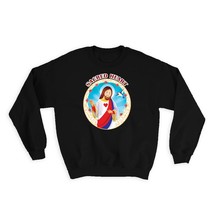 Sagrado Coraçao de Jesus : Gift Sweatshirt Católica Católico Santo Cristo Religi - £22.74 GBP