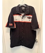 Vintage Harley Davidson Button Up Shop Shirt Mens XXL Short Sleeve Embro... - $69.30