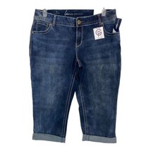 Lane Bryant Womens Jeans Size 16 Dark Wash Crop Blue Stretch Denim NEW - £34.83 GBP
