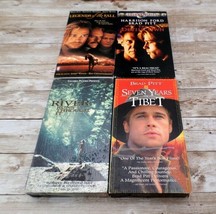 Bundle Lot of 4 Brad Pitt Movies VHS Tape: Devil&#39;s Own A River Runs Thro... - £8.52 GBP