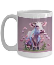 Low Poly Cow Mug, Cozy Gaming, Gaming Girly, Aesthetic Gaming, Boss Babe - £14.74 GBP