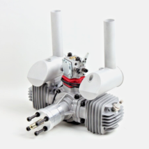 EME70 70cc Gas Petrol Twin Boxer RC Model Airplane Engine with Mufflers&amp;Ignition - £575.53 GBP