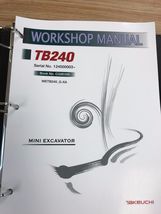 Takeuchi TB240 Mini Excavator Workshop Service Repair Manual - $120.00