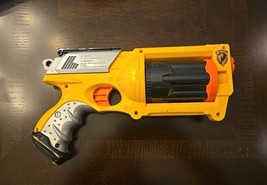(*N73*)   NERF - Maverick REV-6 Yellow Nerf N-Strike 6 shot  Revolver Da... - $7.76