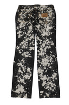 Dolce And Gabbana Splatter Print Denim Jeans In Cotton Women Black S - £123.03 GBP