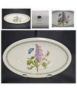 Portmeirion Botanic Garden 13&quot; Oval Serving Platter Garden Lilac Butterf... - $49.45 CAD