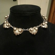 BEAUTIFUL 1930’S MEXICAN STERLING SILVER TAXCO STATEMENT NECKLACE CHOKER... - £410.64 GBP