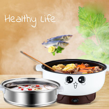 3.6L Stainless Steel Hot Pot Rice Cooker Steamed Soup Cooking Pot + Stea... - £51.51 GBP