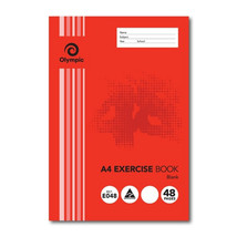 Olympic A4 Unruled Exercise Book 48pg - $28.51