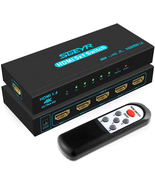 HDMI Switch  5X1 HDMI Switcher 5 in 1 Out HDMI Switch Selector 5 Port Bo... - £31.42 GBP