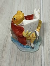 Beatrix Potter Mr. Jeremy Fisher, Reading mini frog figurine figure Border Arts - £31.15 GBP