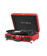 VICTROLA &#39;The Journey&#39; Suitcase Bluetooth Record Player in Red NEW in BOX - $67.39 CAD