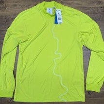 NWT Adidas X Blondey McCoy Mens M LS Skateboarding Jersey Acid Yellow H5... - $41.85