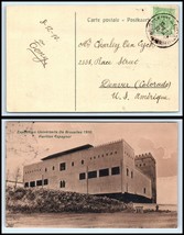 1910 BELGIUM Postcard - Brussels to Denver, Colorado USA L2  - £2.36 GBP