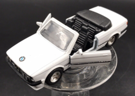 VTG MC Toy BMW 325i White Die Cast Toy Car 1:37 Macau 4.5&quot; Long - $9.49