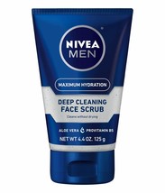 NIVEA FOR MEN Original, Deep Cleaning Face Scrub 4.4 oz (Pack of 6) - £64.73 GBP