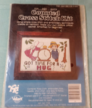 VTG Valient Counted Cross Stitch Kit - Got Time For a Hug - - $3.96
