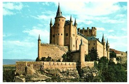 Pan Am Pan American Airways Travel Postcard Series Alcazar Castle Segovia Spain - £7.87 GBP