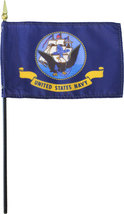 Navy - 4"X6" Stick Flag - $3.60