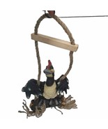 Snapdragon Bird Hanging Figurine For Outdoors Decor Vtg - $14.80