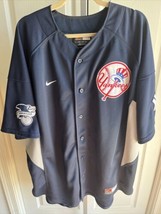 Nike New York Yankees DEREK JETER #2 Baseball Jersey XXL 2XL Navy Blue *... - £28.14 GBP