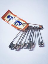 Durable Strong Metal Brooch Nickle Plated Safety Pins, Assorted Size, 10... - $14.27