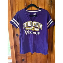 NFL Team Apparel Minnesota Vikings T-Shirt Football Purple Large - $20.00
