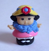 Rare Fisher P Little People 2002 Asian Girl Sonya Hat Feather Boa Dress Up Party - $7.99