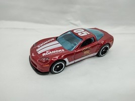 2010 Hotwheels Red Chevy Corvette Roanoke Fire-Ems Diecast Toy Car - $8.90