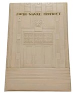 1943 WWII FIfth Naval District Hardcover Leather Bound Calendar Book Not... - £103.56 GBP