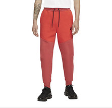 Nike Tech Fleece Jogger Pants Sweatpants Red Black CU4495-662 Men&#39;s Small S - £67.93 GBP