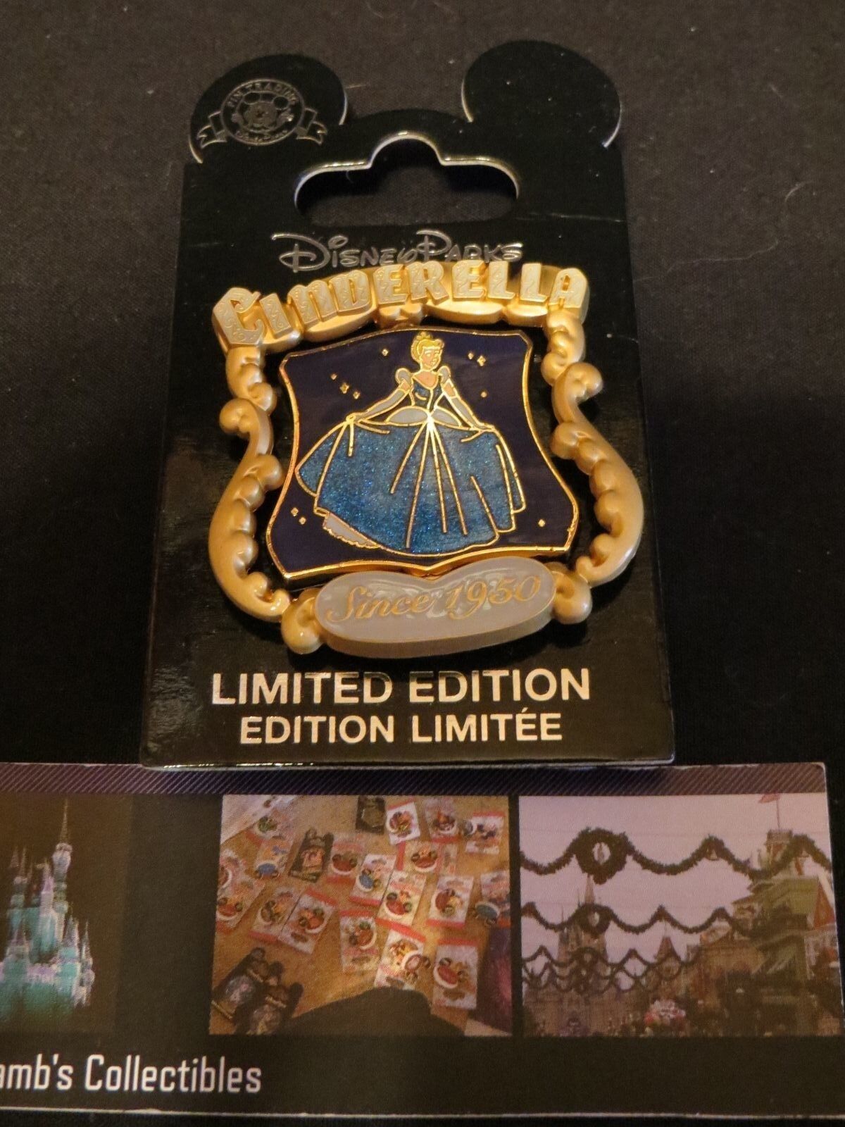 Disney Parks Cinderella 65th Anniversary Spinner pin Limited Ed 2000 Since 1950  - $44.15