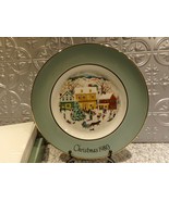 Country Christmas 1980 Avon Collector Plate by Enoch Wedgwood w/ Box - £14.15 GBP