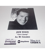 Jack Scalia Autograph Reprint Photo 9x6 All My Children 2002 Dallas Remi... - £7.97 GBP