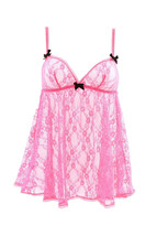 L&#39;AGENT BY AGENT PROVOCATEUR Womens Slip Sheer Lace Pink Size S - £82.56 GBP