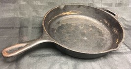 Vintage Lodge 8SK Cast Iron Black Heavy Skillet Frying Pan Made in USA - £43.65 GBP