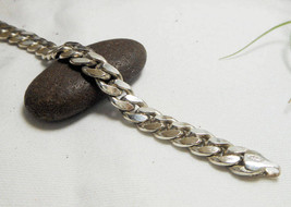 Men Diamond-Cut Curb Chain Bracelet 6mm, 925 Sterling Silver, Handmade Bracelet - £37.49 GBP
