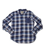JNCO Shirt Mens Large Blue Plaid Denim Pocket Button Up Skater 90s Y2K  - £15.63 GBP