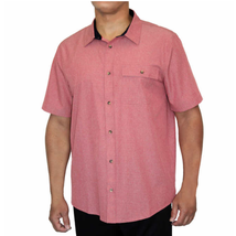 Avalanche Men&#39;s Performance Short Sleeve Woven Shirt Campfire Red , Size... - $13.85