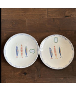 4 Papart Colorful Swimming Fish 10 3/4&quot; Dinner Plates Handpainted Turkey... - £50.98 GBP